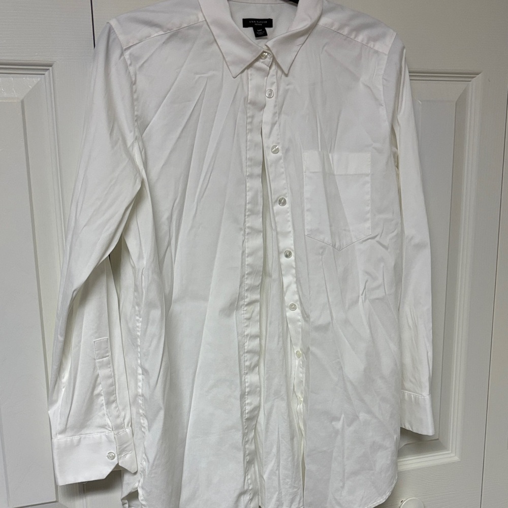 Ann Taylor Women's White Blouse